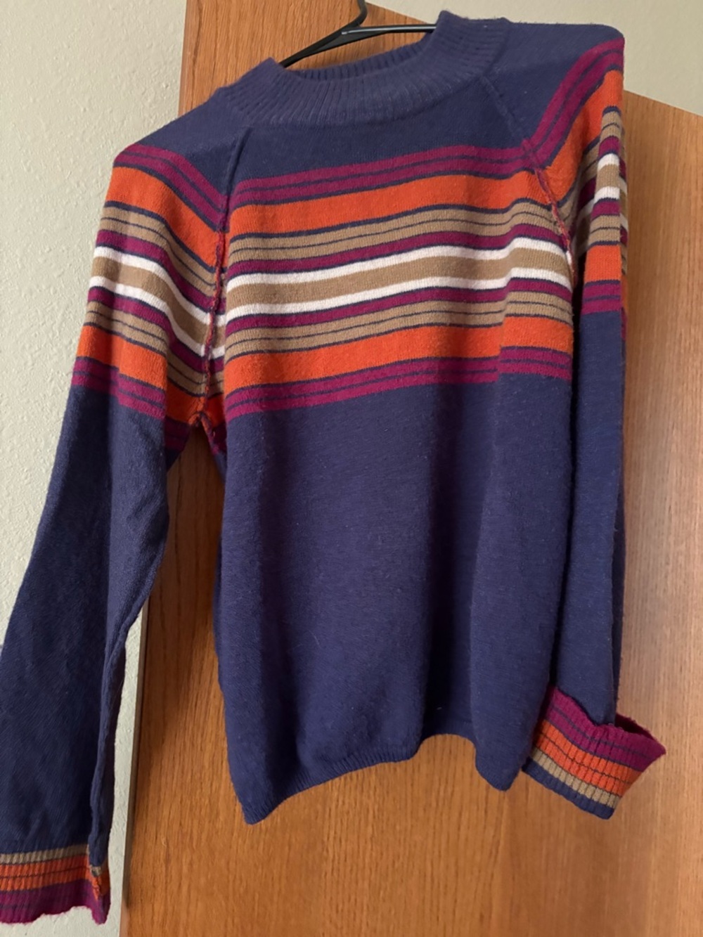 Democracy Deep Plum Ribbed Knit Sweater